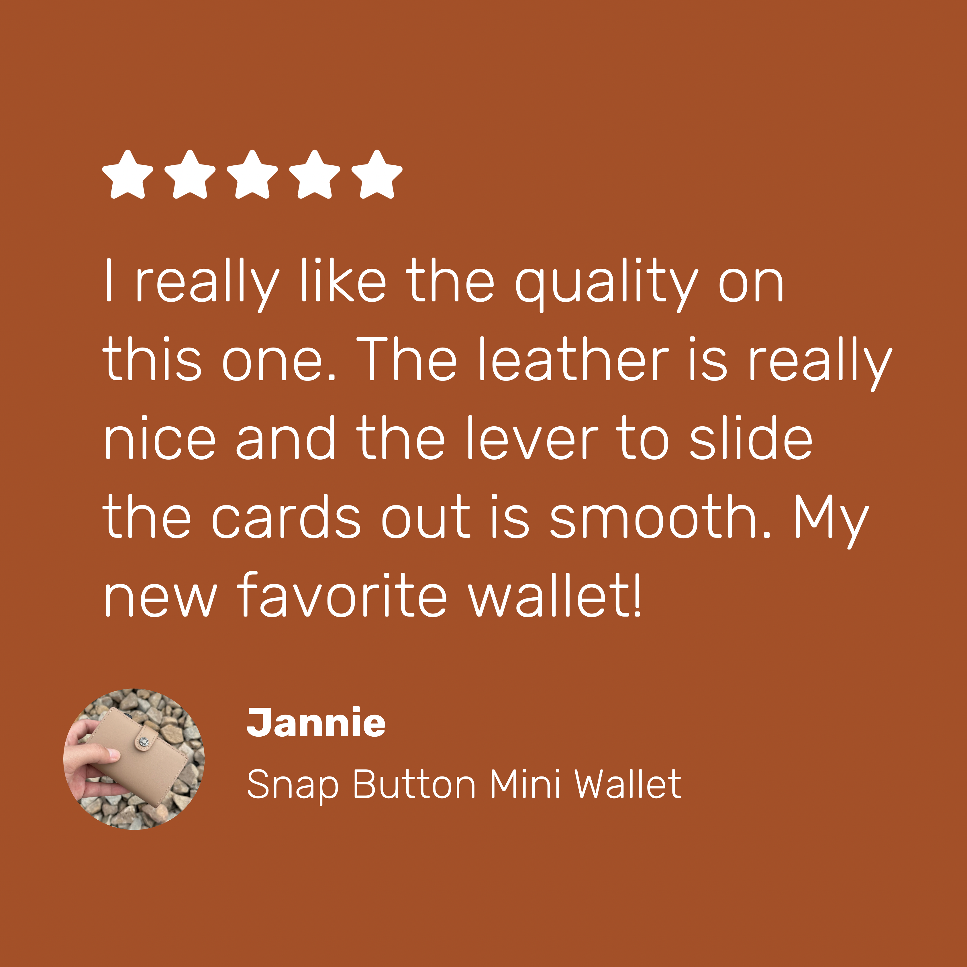 Snap Button Mini Wallet