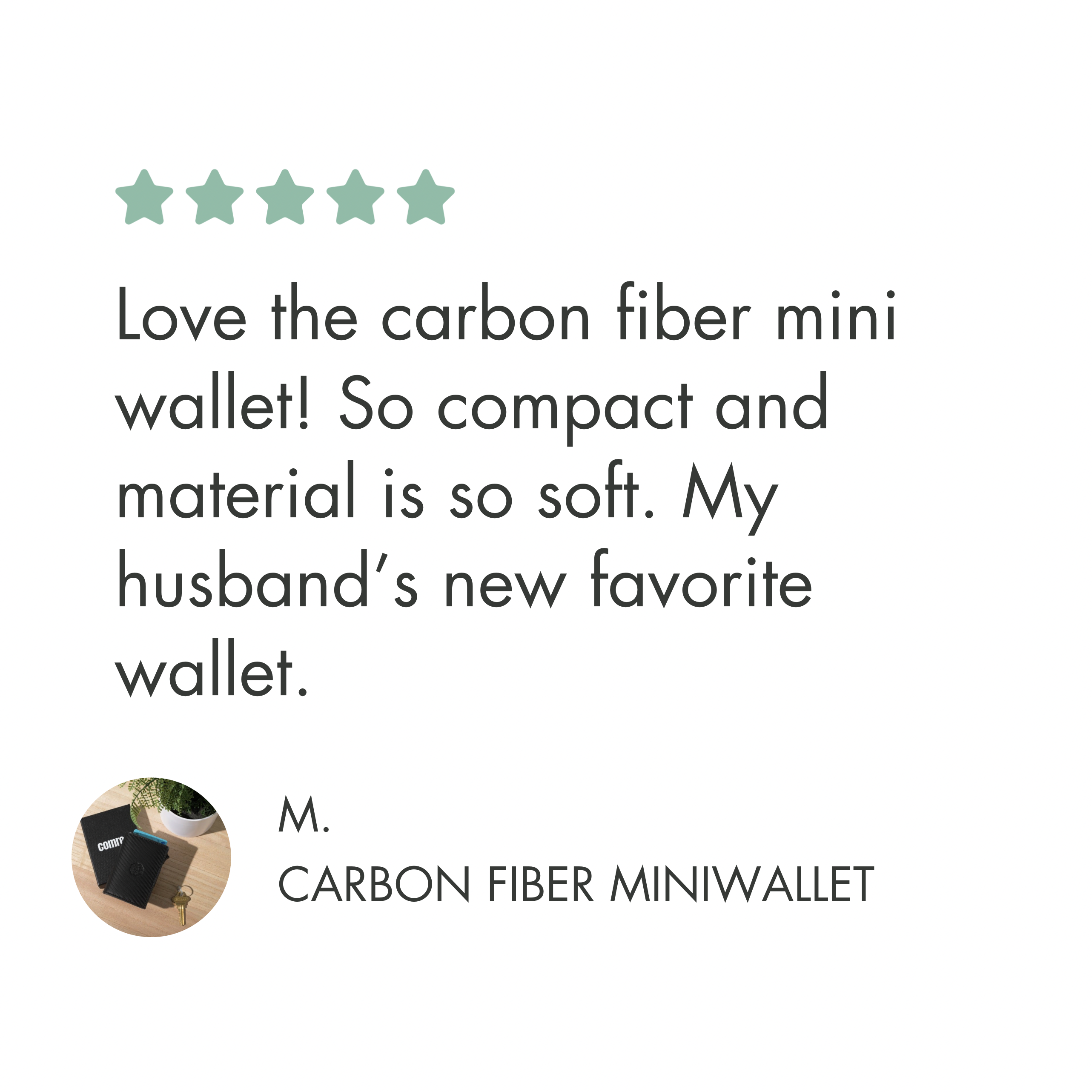 Carbon Fiber Mini Wallet