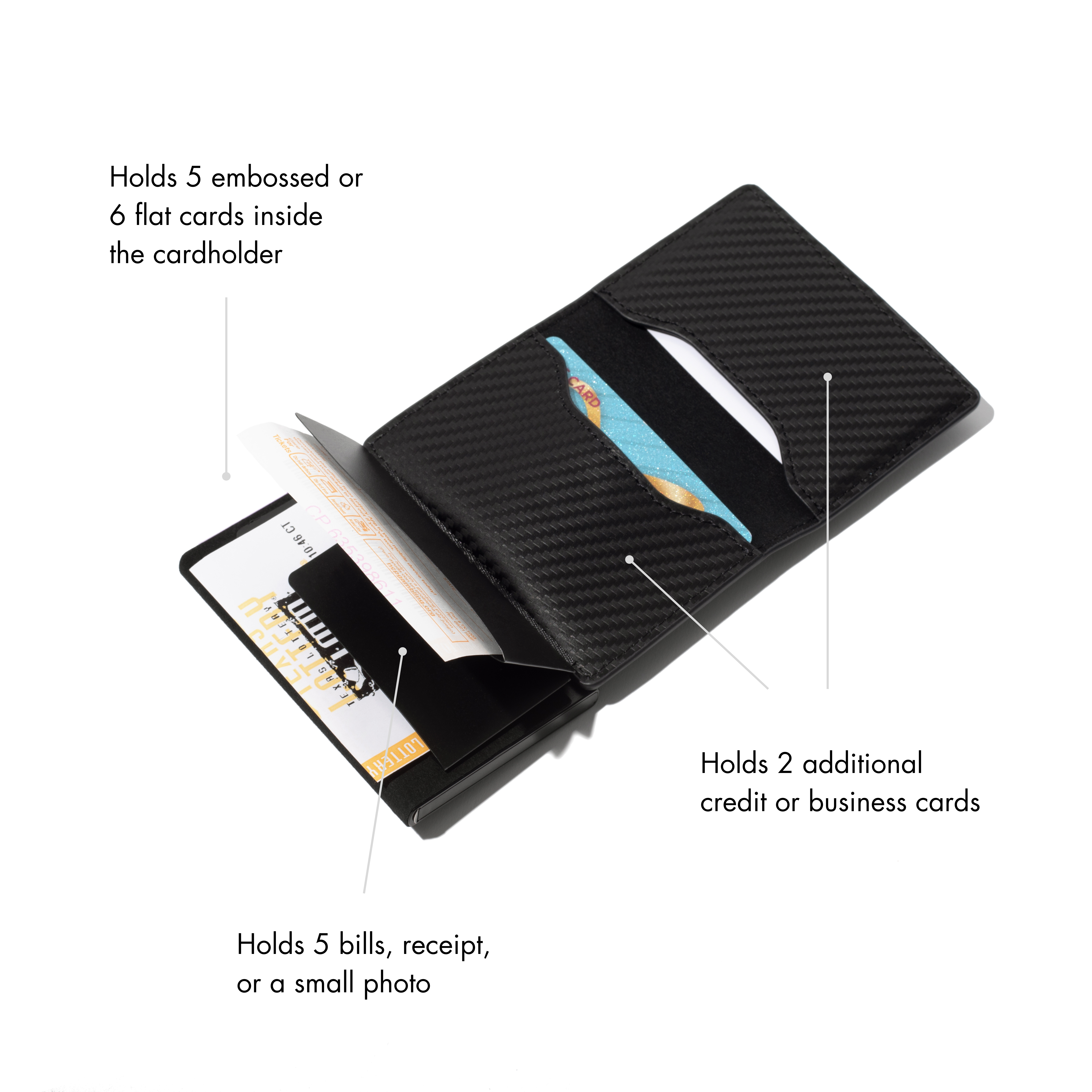 Carbon Fiber - Mini RFID Wallet