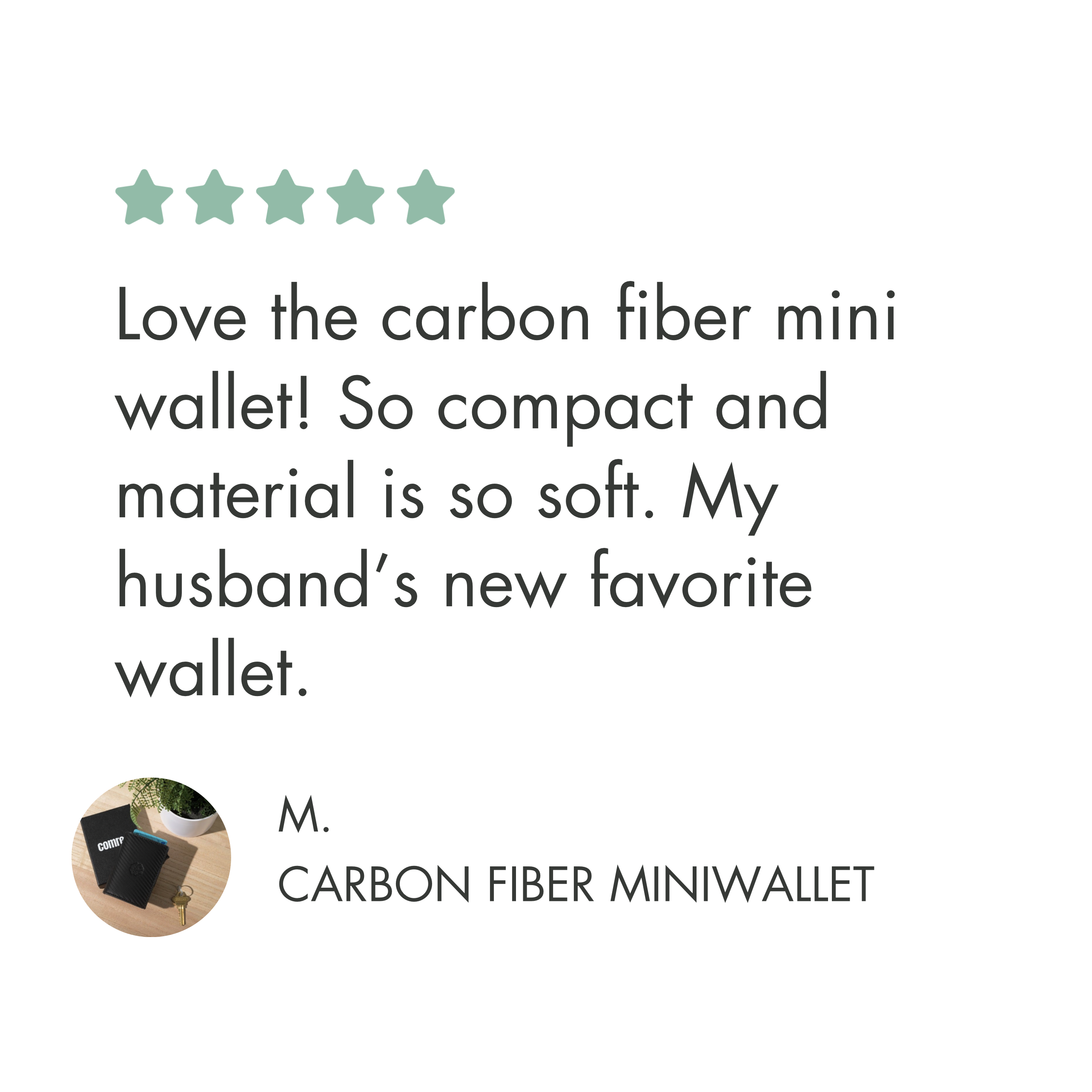 Carbon Fiber - Mini RFID Wallet