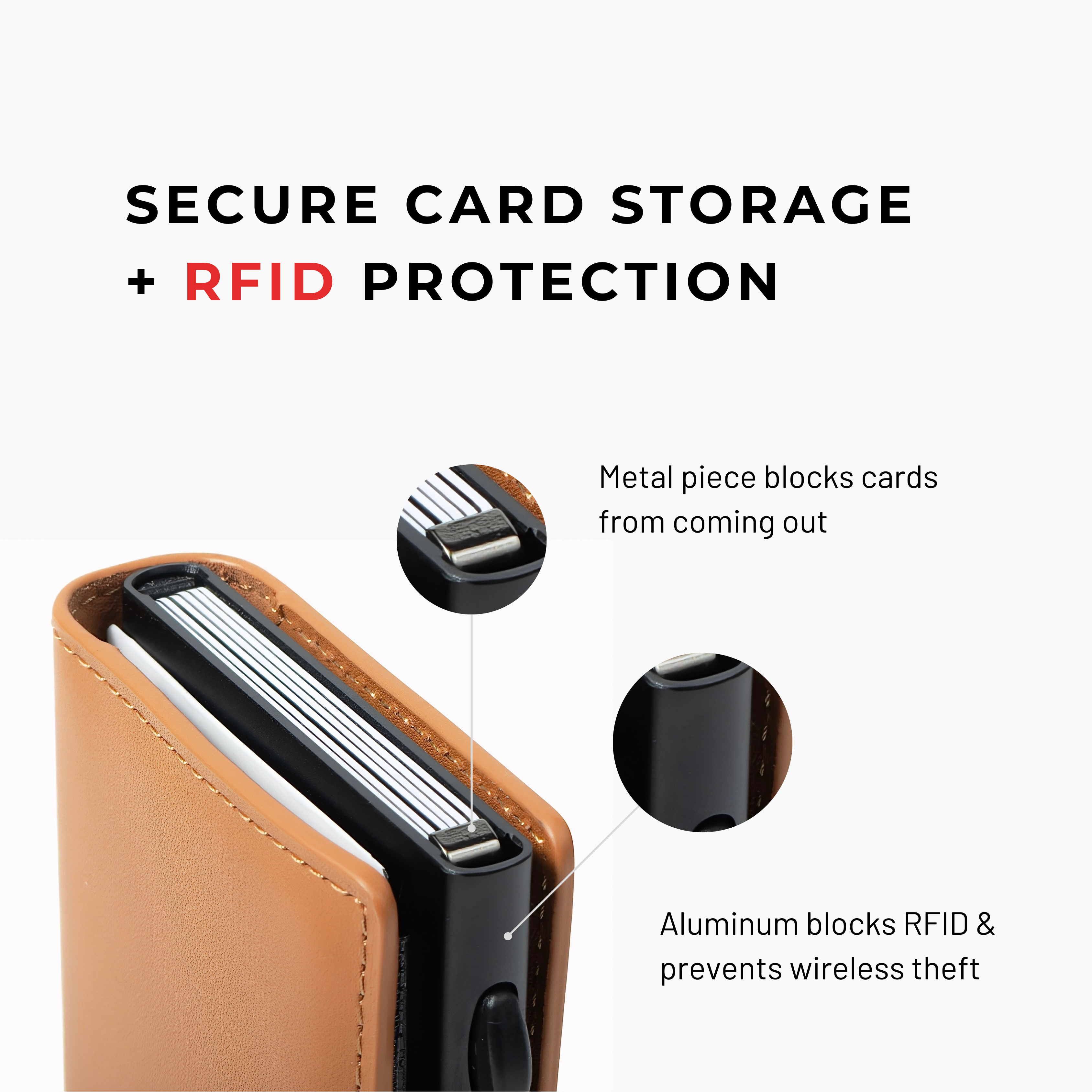 Snap Button - RFID Wallet